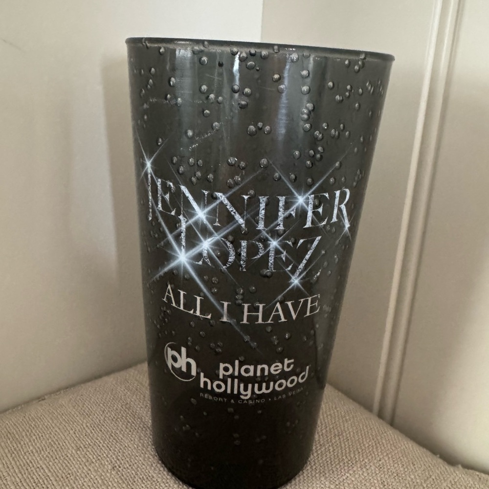 Jennifer Lopez Planet Hollywood Concert Tumbler sparkle cup